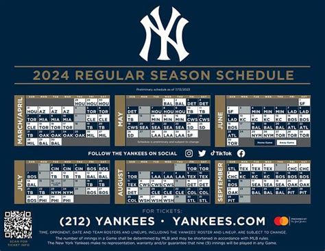 yankee schedule|More.